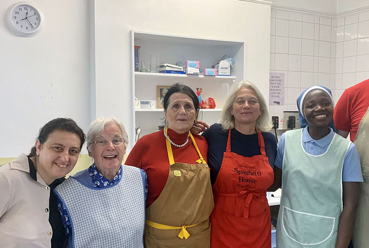 kitchen staff at acton homeless concern